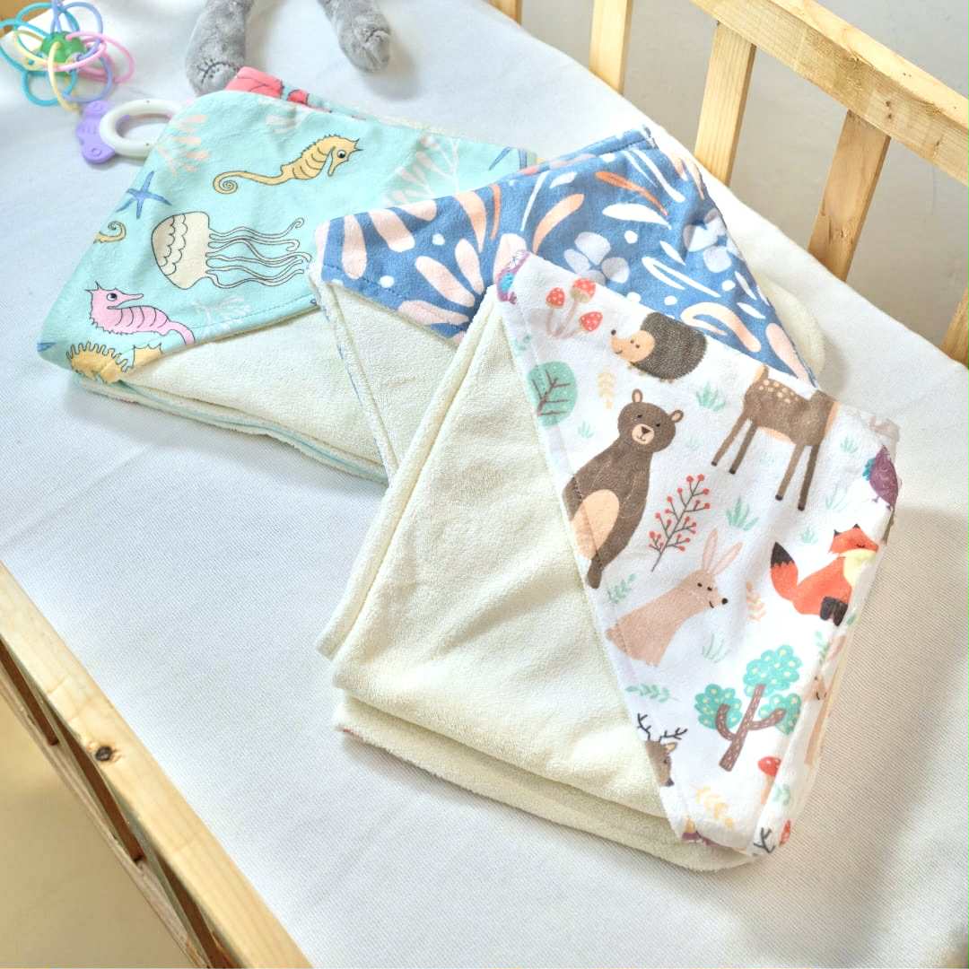 Premium Soft Hooded Towel 0-36mos Dual-layer