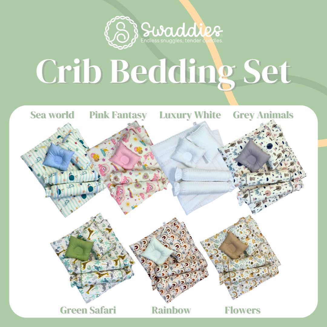 8pc Premium Crib Bedding Set