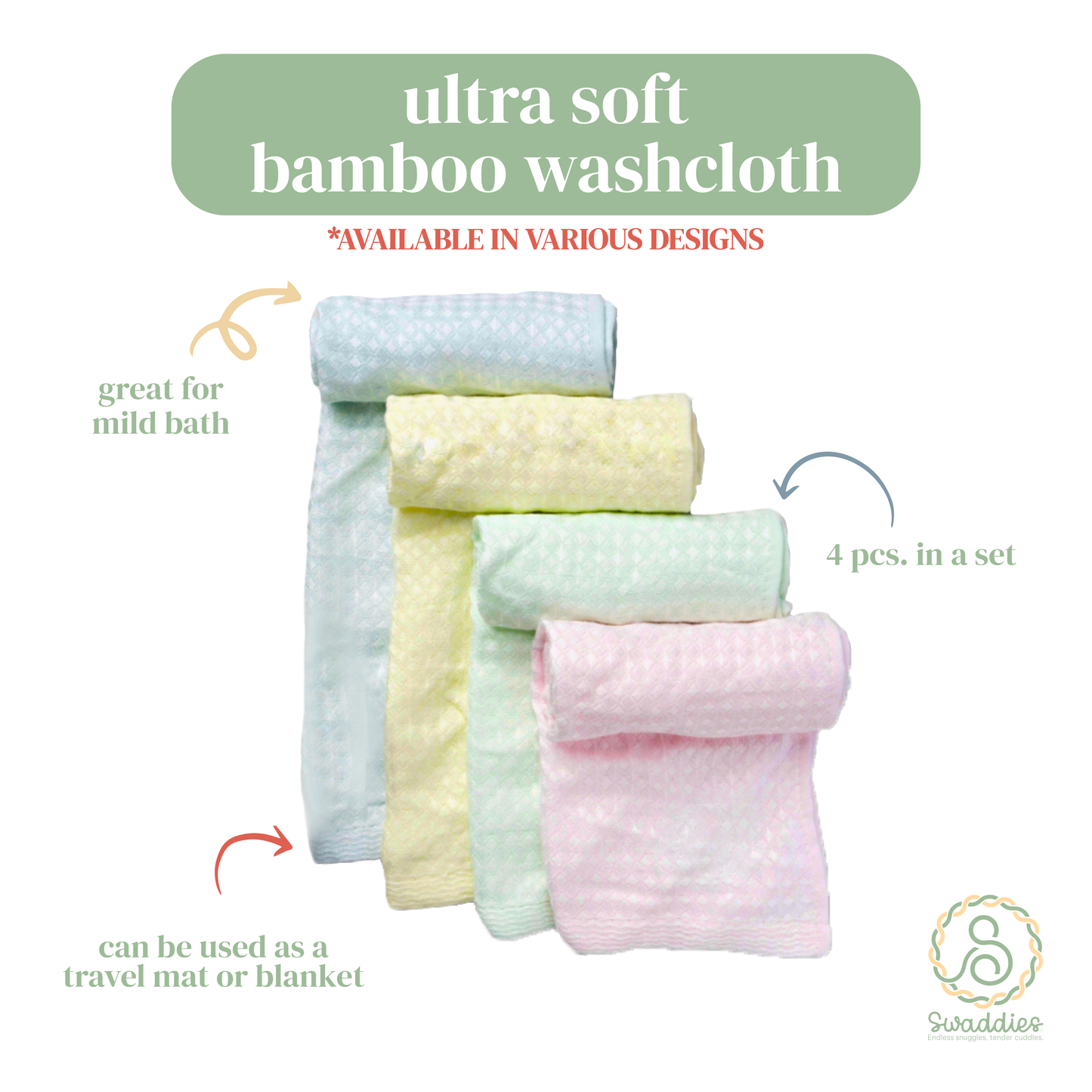 Ultra Soft Bamboo Washcloth