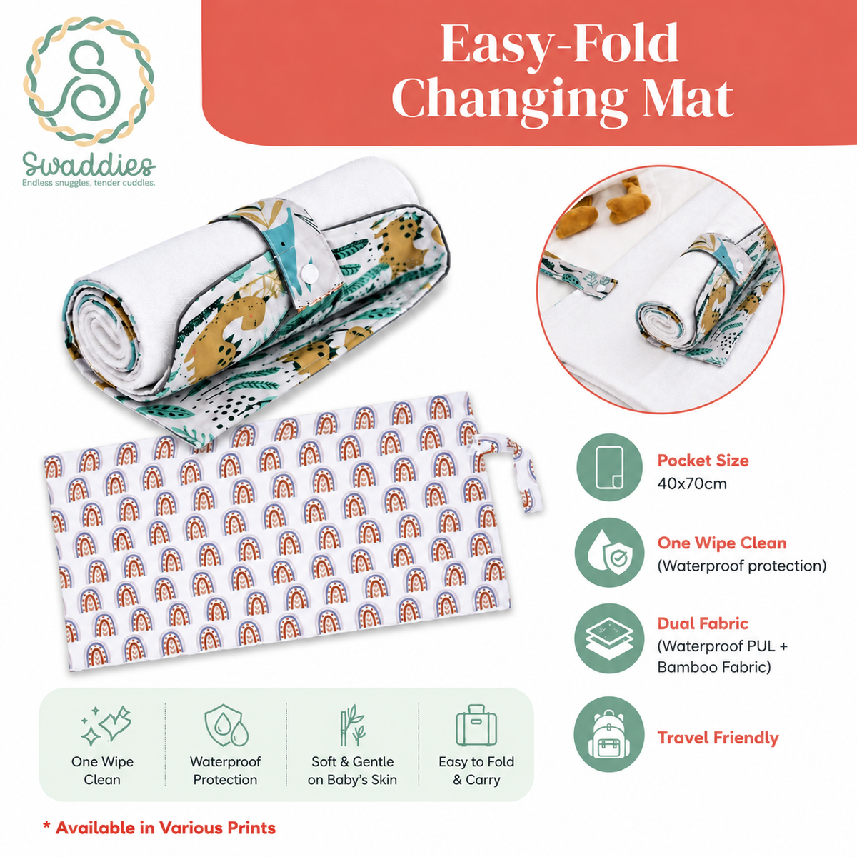 *PRE-ORDER SALE* Easy-fold Changing Mat (ETA: 2nd week of November)