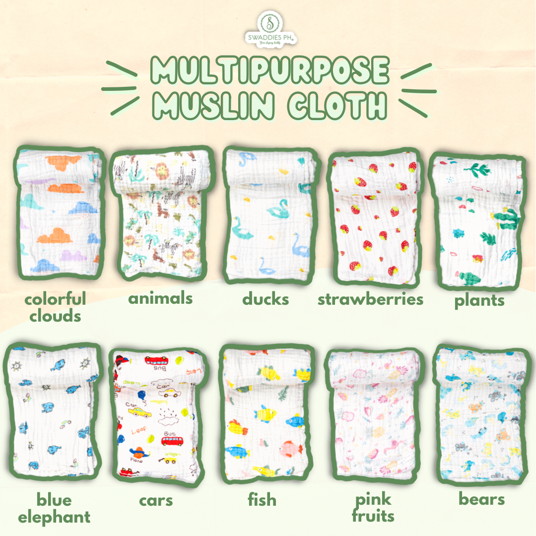 Muslin cloth best sale swaddle blankets