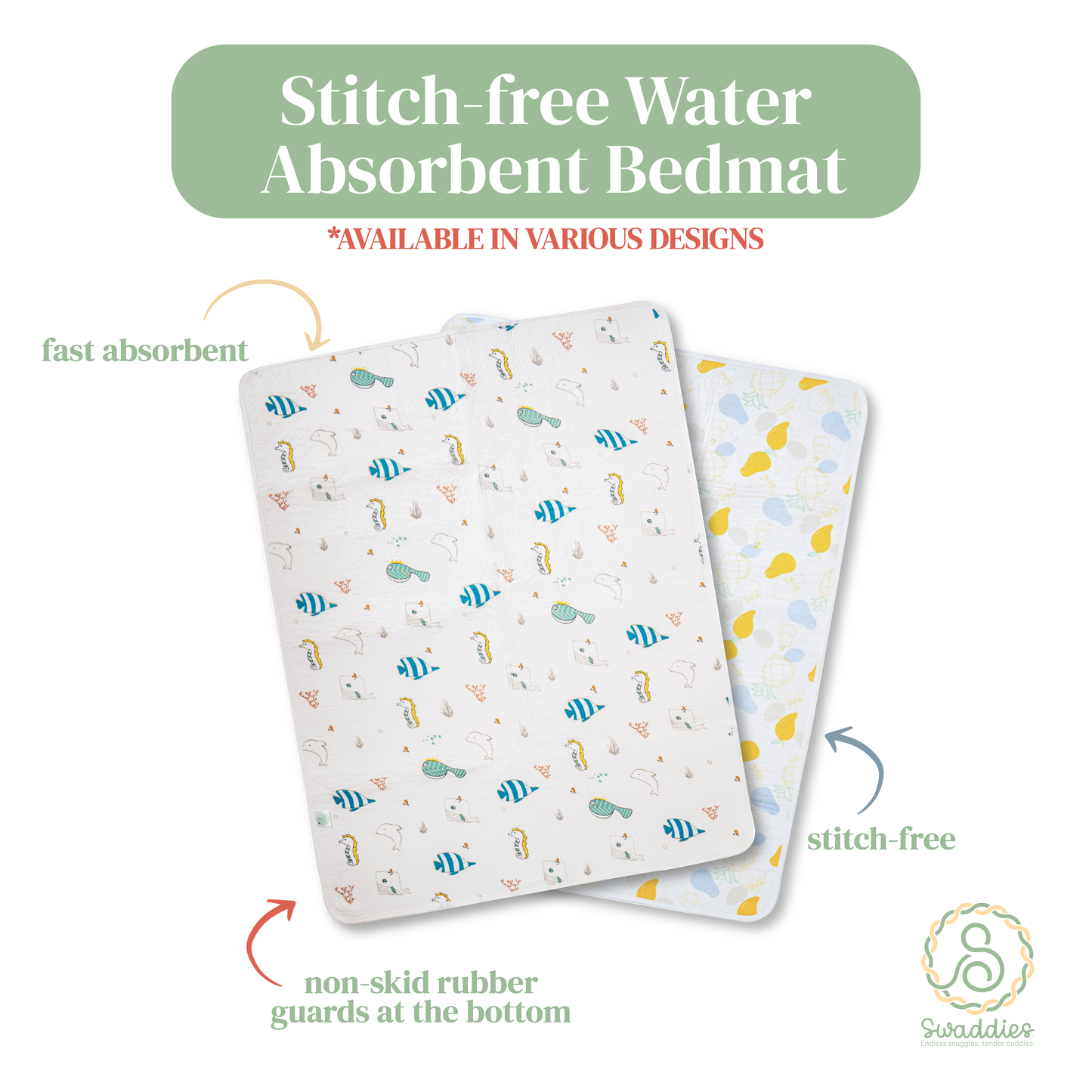 Stitch-free Water Absorbent Bedmat