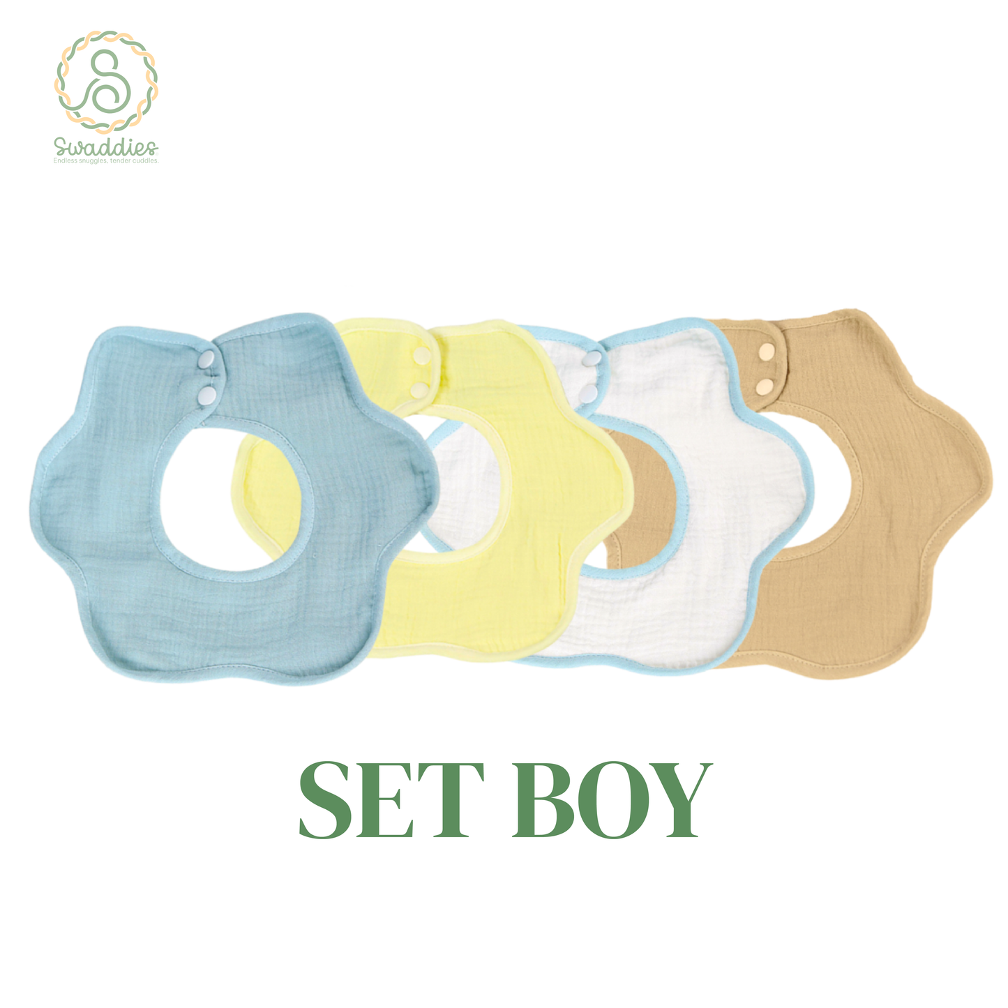 Cloud Drool Bib (Set of 4)