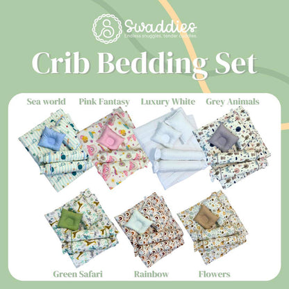 8pc Premium Crib Bedding Set