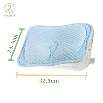 Newborn Memory Foam Head Shaping Pillow (2 pillow covers included)