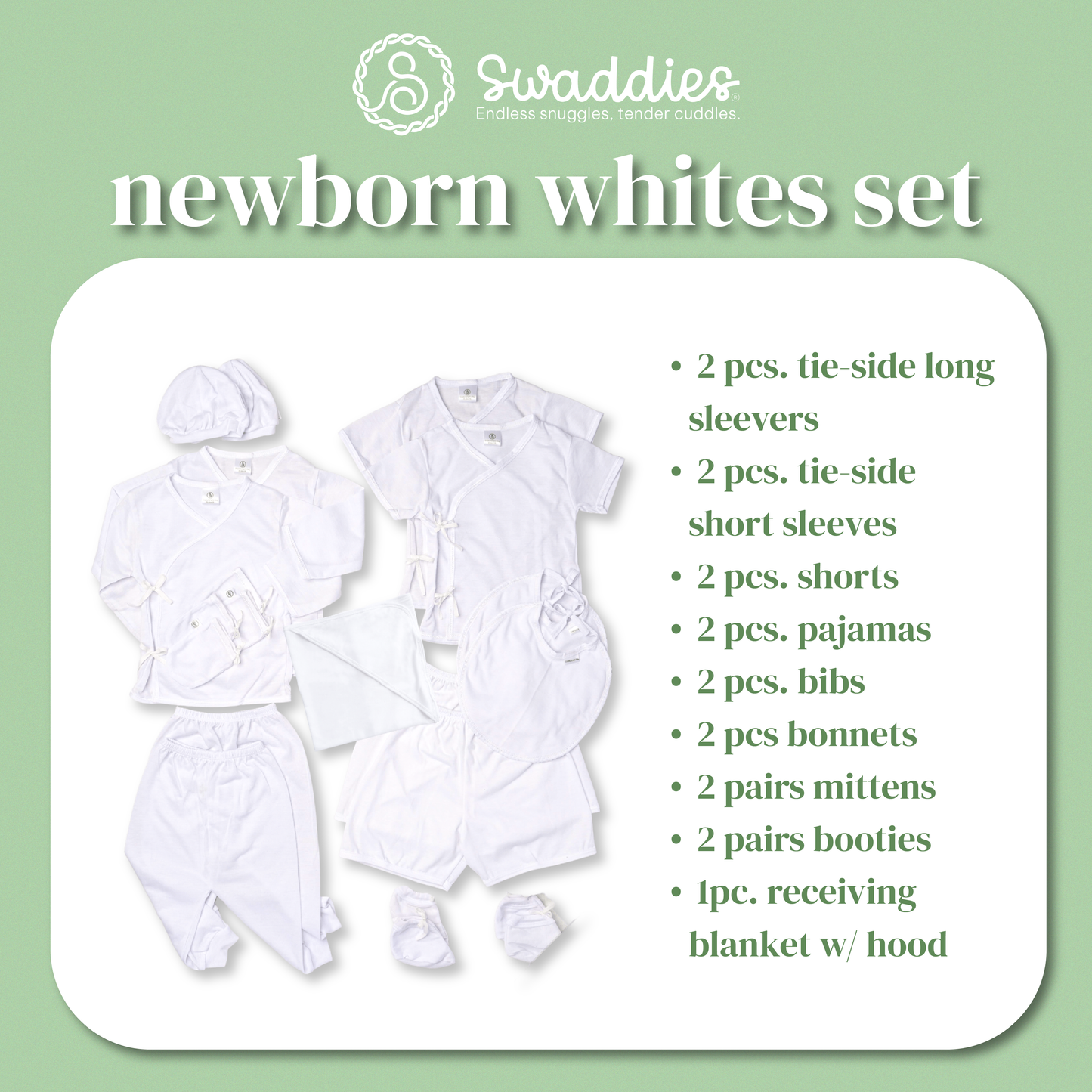 21pc Premium Newborn Whites Set