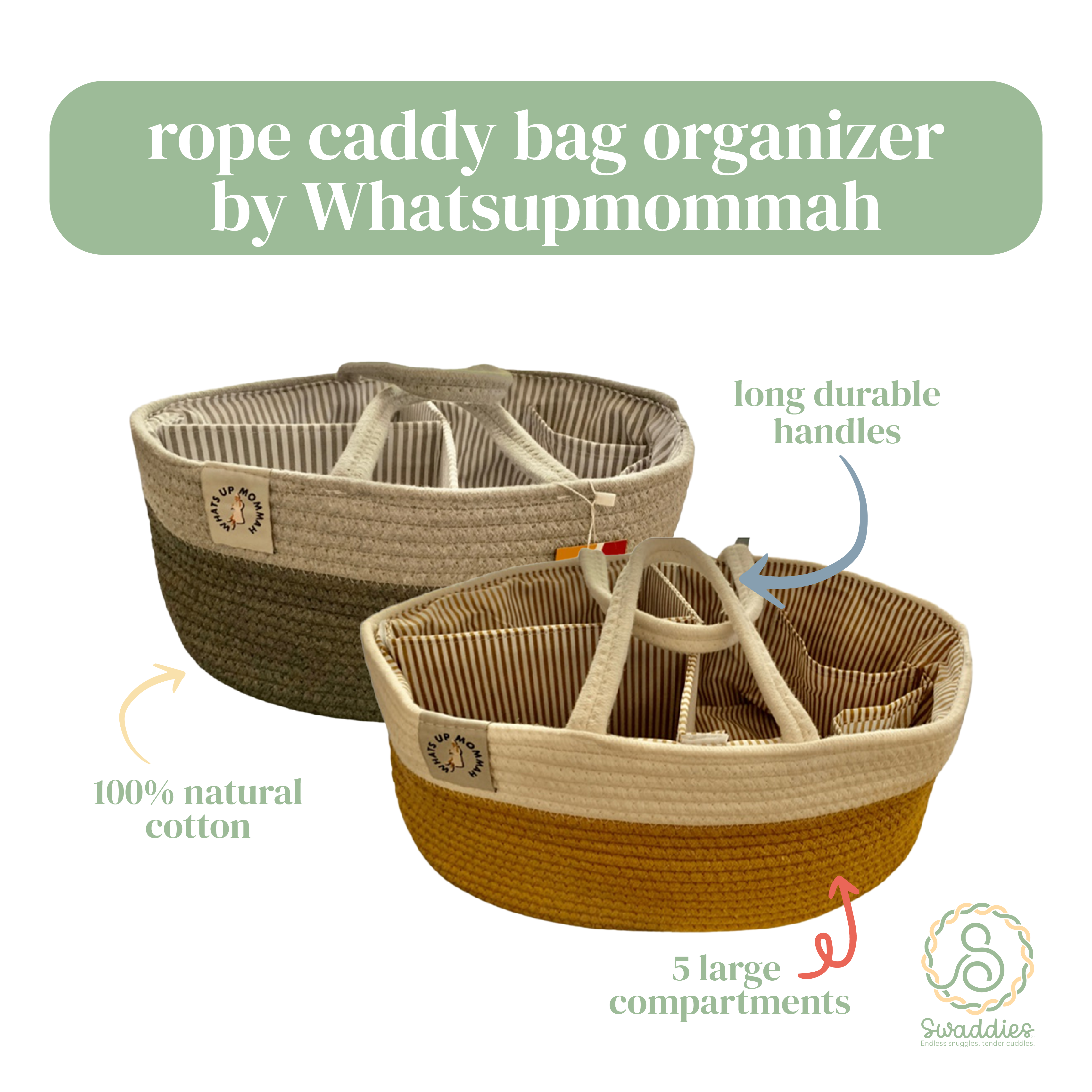 Compact Rope Caddy Rope Caddy Bag Organizer by Whatsupmommah – SwaddiesPH